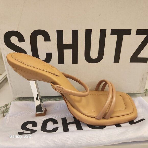 SCHUTZ Agatha Open Toe High Heel Sandals Women's - Honey Beige. Various - Picture 1 of 14